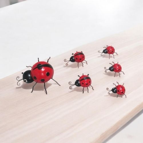 23/12/10CM SET 6 LADYBIRDS - InStock
