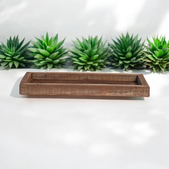 60CM RECLAIMED WOODEN TRAY