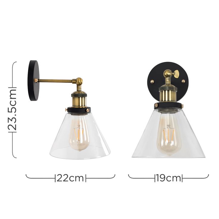 Wall Lights LED Glass Shade