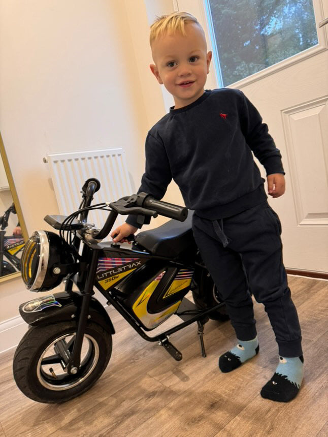 Littletrax 350W Kids Electric Bike – Ages 3 to 12+ ride on motorbike