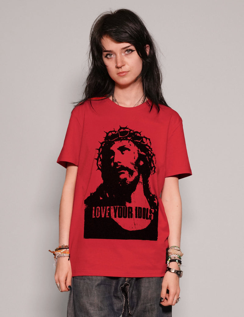 'Love Your Idols' T-Shirt in Red