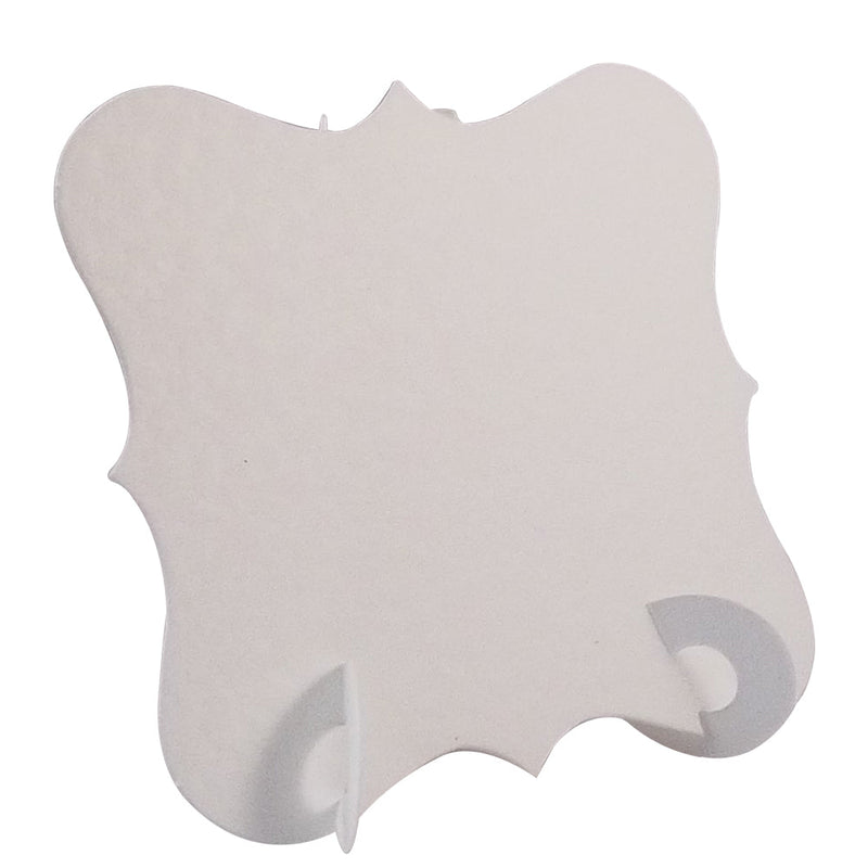 24 x Hammered White Elegant Place Cards, Perfect for Stylish Weddings & Parties. Tableware UK Card Crafts