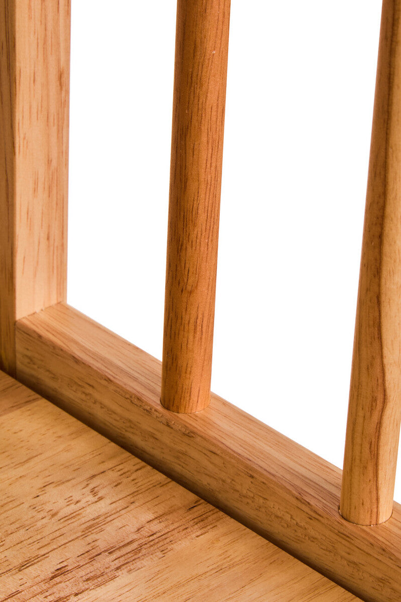 Three Tier Tropical Hevea Wood Stackable Shelf Unit | Heva