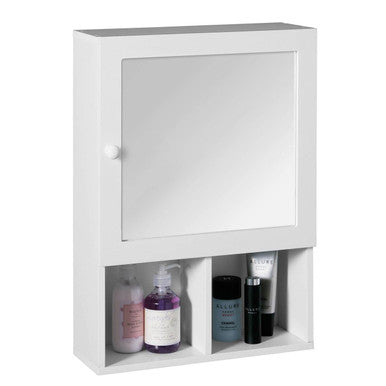 White Wood Mirrored Cabinet | Port