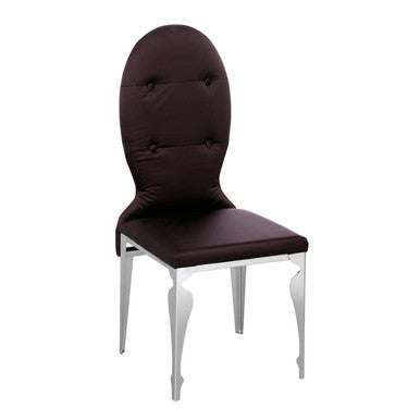 Purple Chair with Stainless Steel Legs | Silk Dining