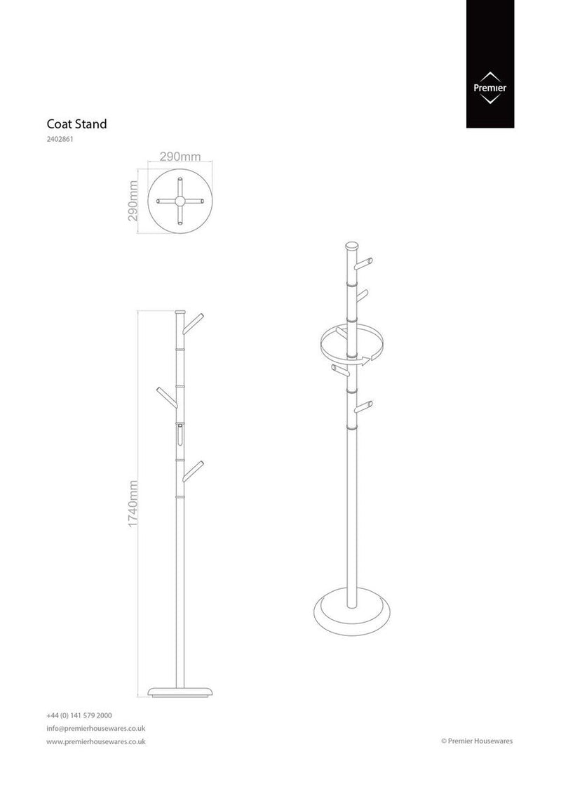 Multicoloured Acrylic Pegs Coat Stand | Joan