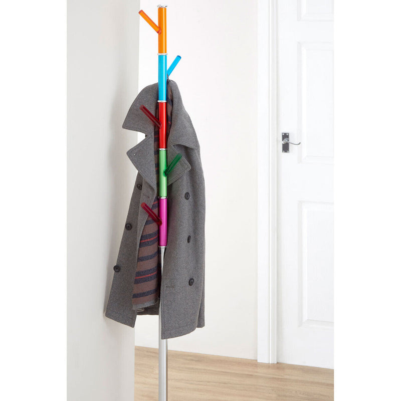 Multicoloured Acrylic Pegs Coat Stand | Joan