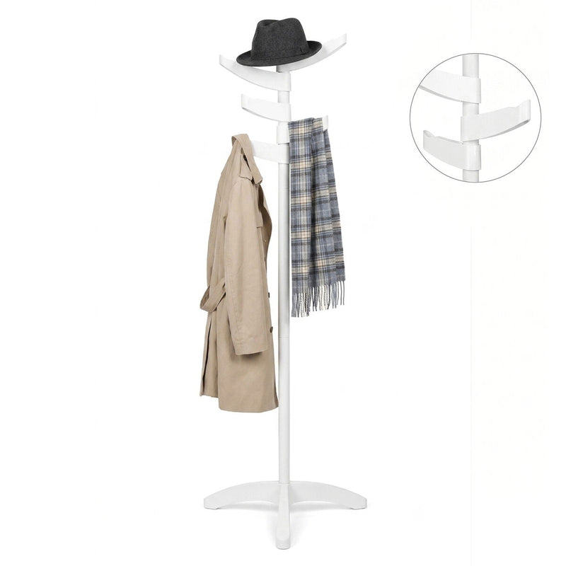 White Steel Abs Coat Stand | Bian
