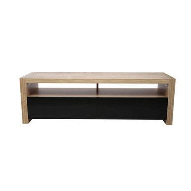 Natural Oak Veneer Coffee Table with 2 Storage Drawers and 1 Shelf | Loki