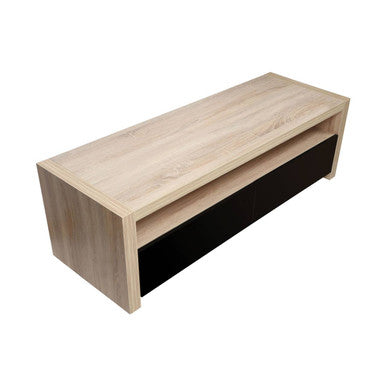 Natural Oak Veneer Coffee Table with 2 Storage Drawers and 1 Shelf | Loki