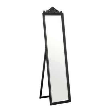 Floor Mirror with Matt Black Finish | Boudoir