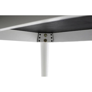 White and Black Ash Veneer Dining Table with Modern Style | Cassy