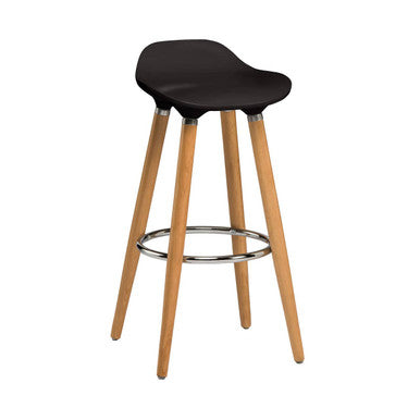 Black Abs Beech Wood Bar Stool | Stockholm