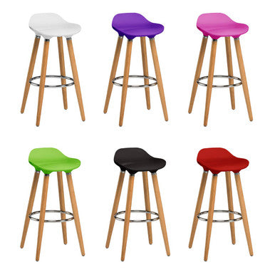 Black Abs Beech Wood Bar Stool | Stockholm