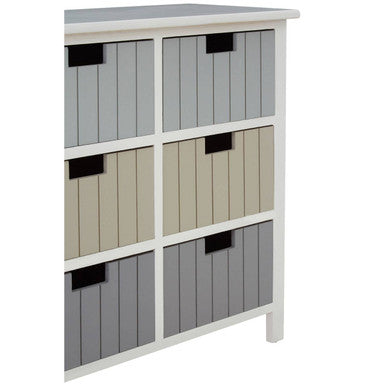 White 6 Drawers Chest | New England