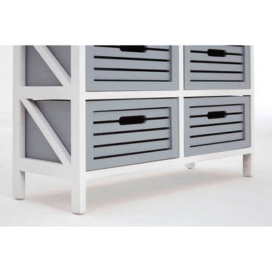 6 Grey Drawers Unit | Vermont