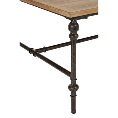 Natural Square Coffee Table with Fir Wood Top | Tribeca