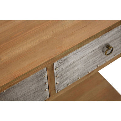 Natural Console Table with Two Drawers | Shoreditch