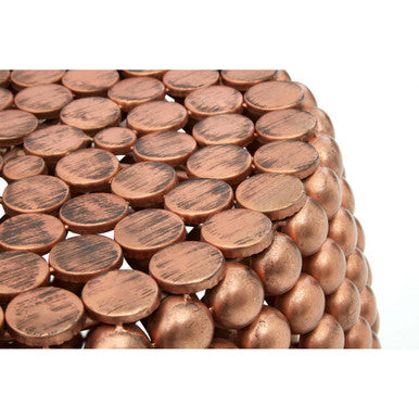Copper Finish Barrel Stool | Templar