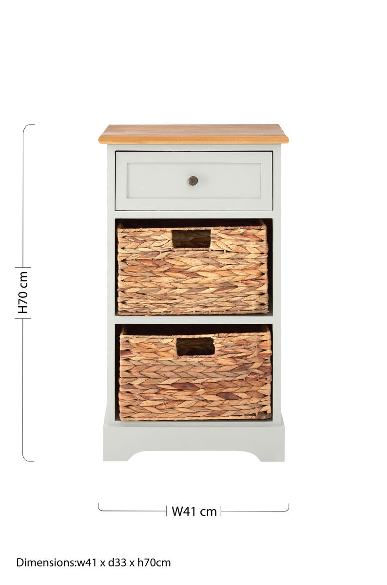 One Drawer Two Baskets Cabinet | Vermont
