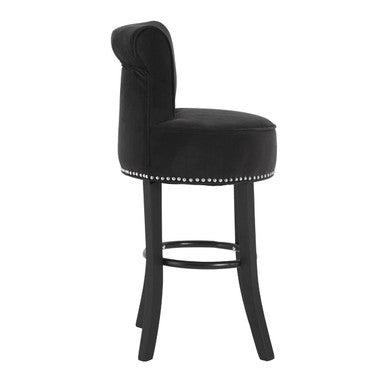 Black Velvet Bar Chair | Regents Park