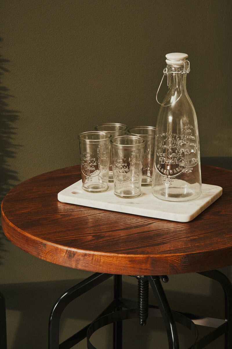 Natural Walnut Top and Black Metal Base Bar Table | New Foundry
