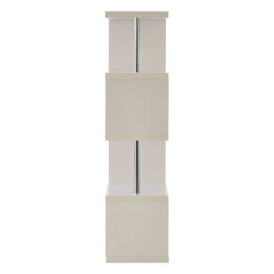 4 Tier White Gloss Shelf Unit | Maze