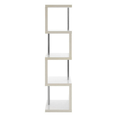 4 Tier White Gloss Shelf Unit | Maze