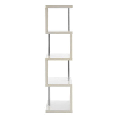 4 Tier White Gloss Shelf Unit | Maze