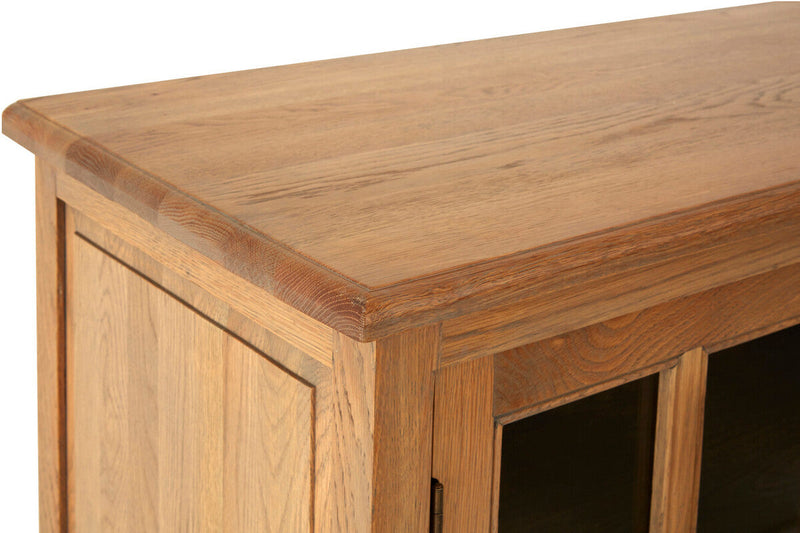 Oak Wood Sideboard with Washed Grey Finish | Lyon