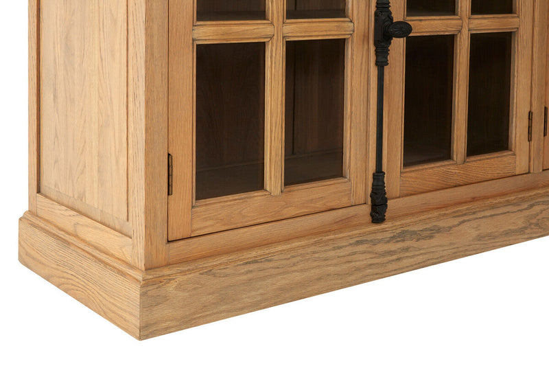 Oak Wood Sideboard with Washed Grey Finish | Lyon