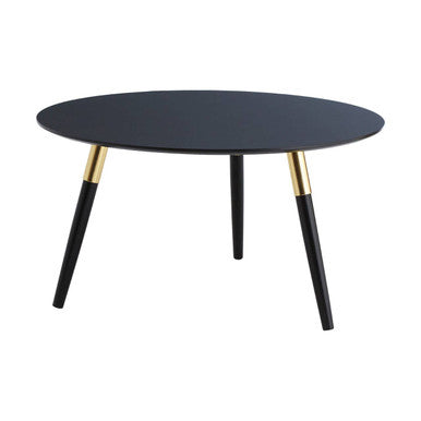 Black and Gold Round Coffee Table | Nostra