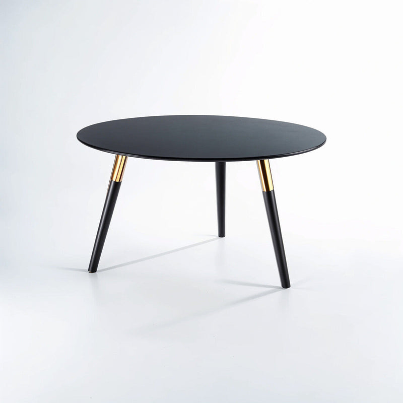 Black and Gold Round Coffee Table | Nostra
