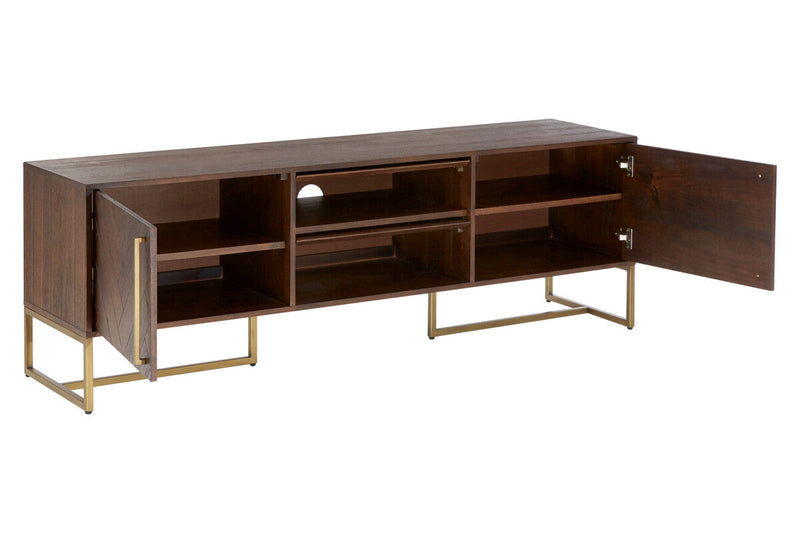 Acacia Wood Effect Media Unit | Brando