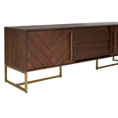 Acacia Wood Effect Media Unit | Brando