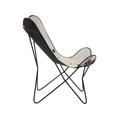 Black and White Cowhide Butterfly Chair | Buffalo