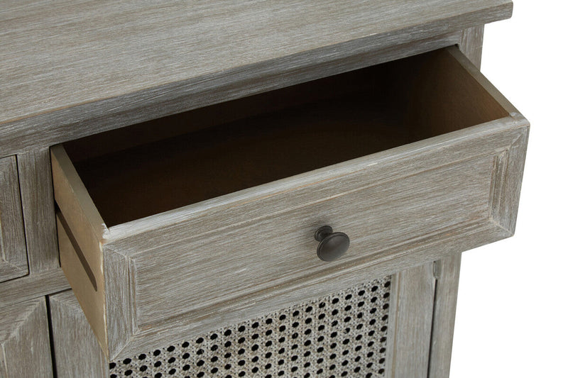 Grey Wash Lattice Two Door Sideboard | Heritage