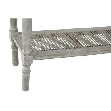 Grey Wash Wooden 2 Drawer Rectangular Console Table | Heritage