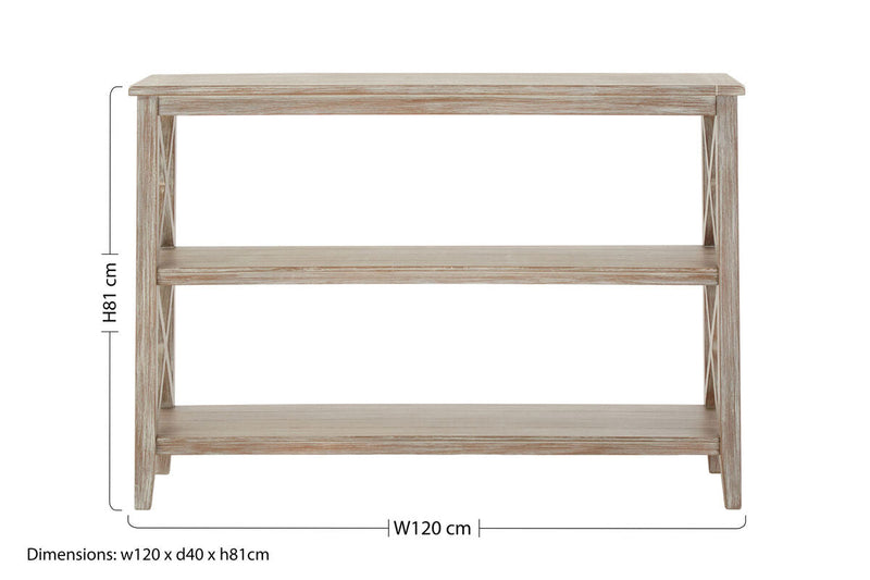 Natural Two Shelf Bookcase | Heritage