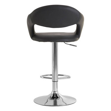 Grey Faux Leather Bar Chair | Taylor