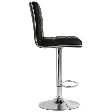 Black Faux Leather Bar Chair | Tavor