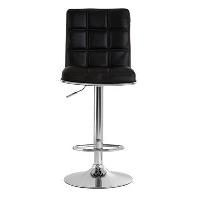 Black Faux Leather Bar Chair | Tavor