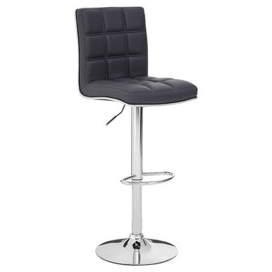 Grey Faux Leather Bar Chair | Tavor