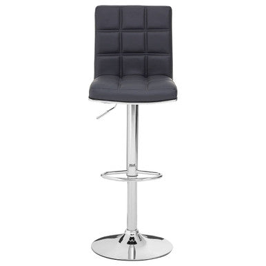 Grey Faux Leather Bar Chair | Tavor