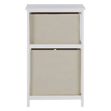 2 Natural Fabric Drawers Cabinet | Lindo