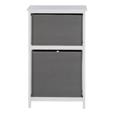 2 Grey Fabric Drawers Cabinet | Lindo