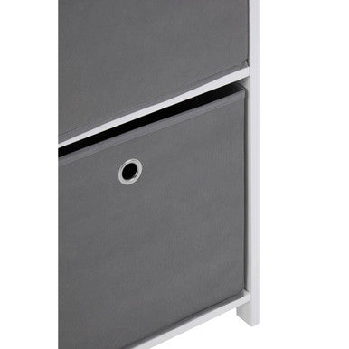 2 Grey Fabric Drawers Cabinet | Lindo