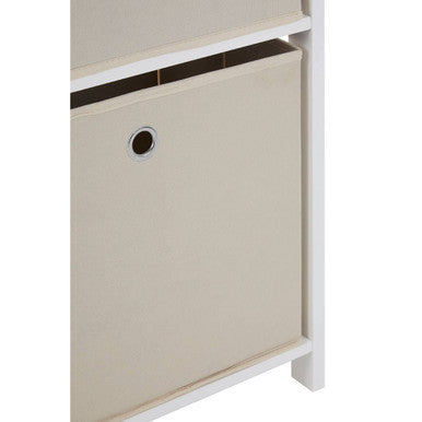 3 Natural Fabric Drawers Cabinet | Lindo