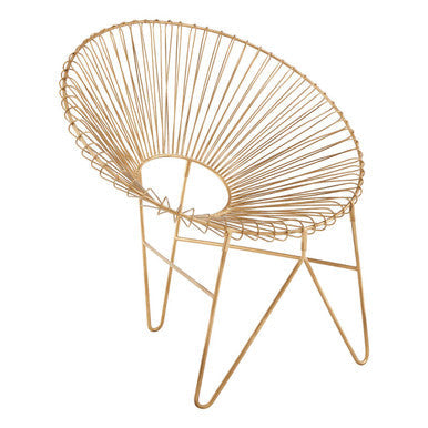 Gold Wire Frame Occasional Chair | Templar