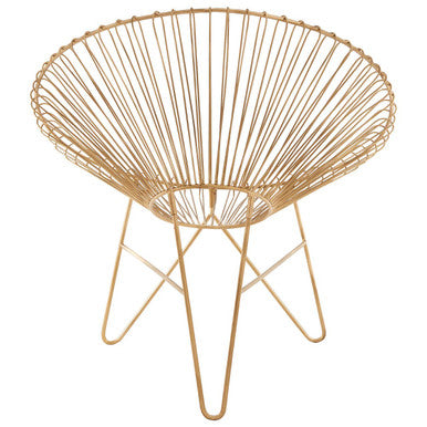 Gold Wire Frame Occasional Chair | Templar